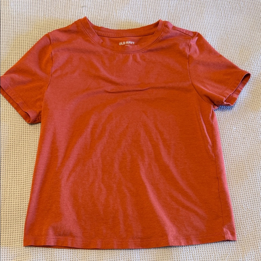Old Navy Orange-Red Short Sleeve Kids Tee